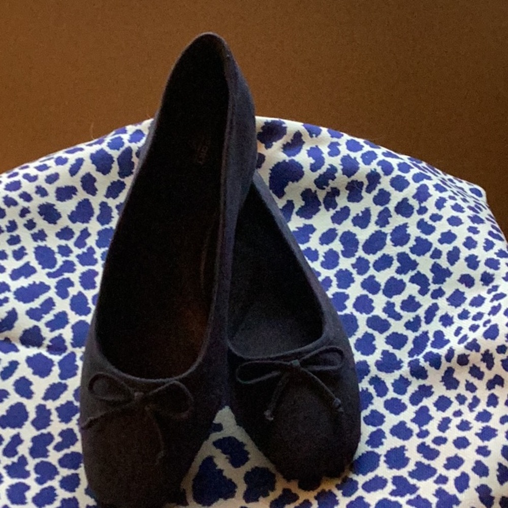 Rockport Navy Suede Ballet Style Flats
